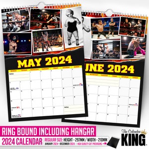 Miniature Wrestling 2024 Wall Calendar // Funny / Quirky / Christmas / Birthday / Gift Idea / Present / Novelty / Humour / Secret Santa image 4