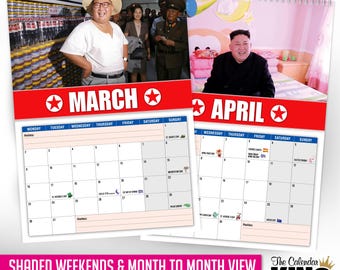 The Calendar King - Kim Jong-Fun - 2026 Wall Calendar - Funny/Quirky - View #6