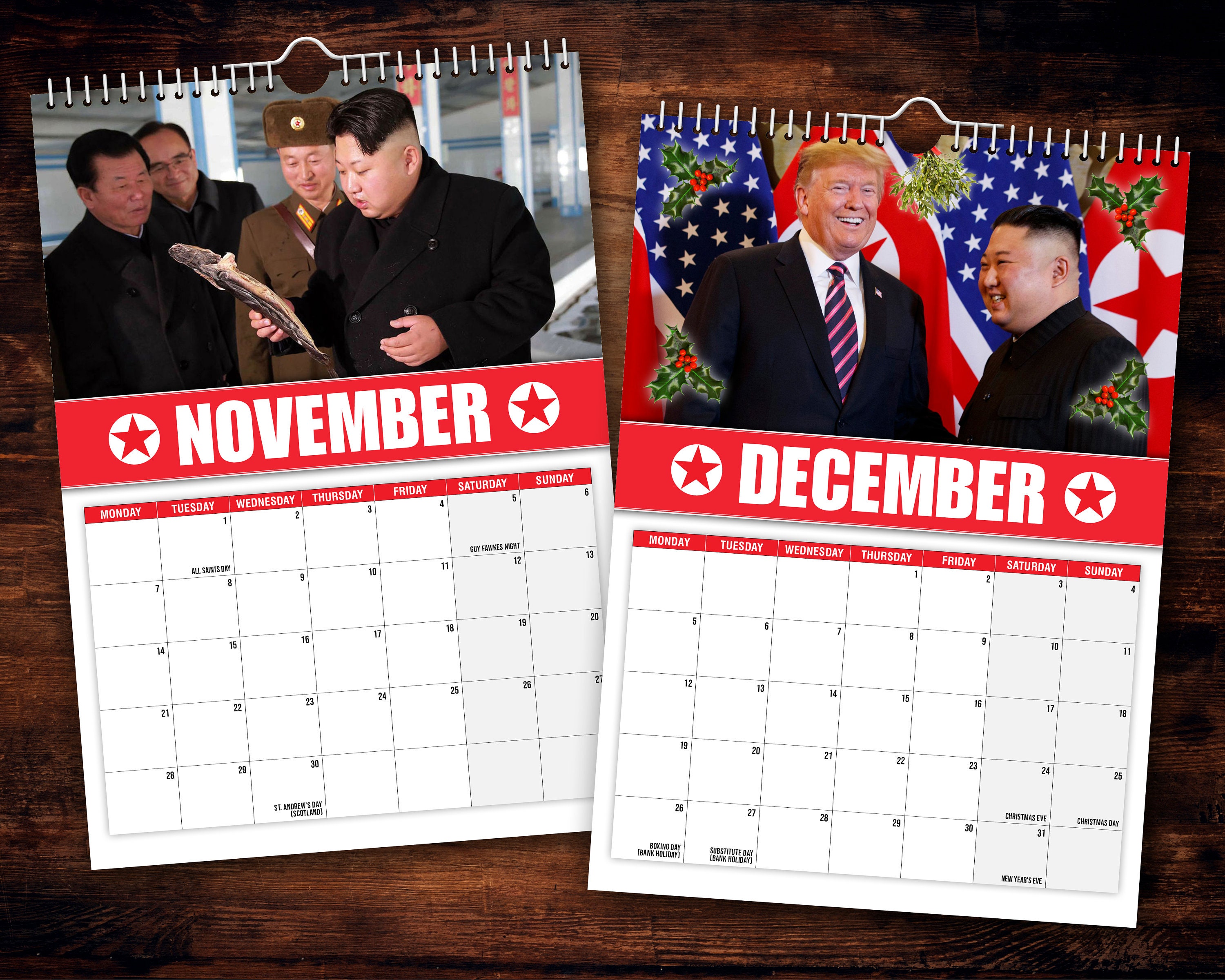 Kim JongUn 2022 Wandkalender / Lustig / Witzig / Etsy