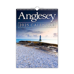 Anglesey - Calendario de pared 2025 // Gales del Norte / Navidad / Cumpleaños / Idea de regalo / Presente / Novedad / Amigo secreto / Paisajes