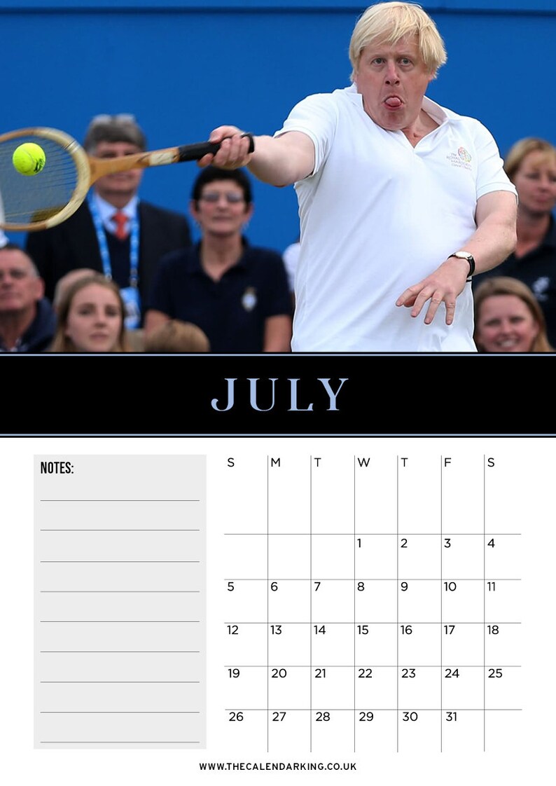 Boris Johnson 2020 Wall Calendar Funny/Quirky Etsy