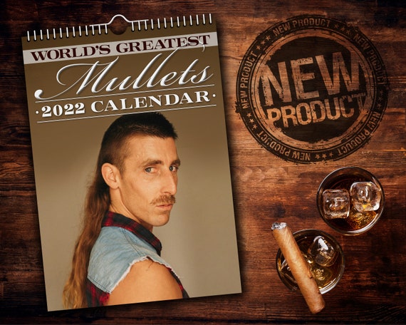 World S Greatest Mullets 2022 Wall Calendar Funny Etsy Australia
