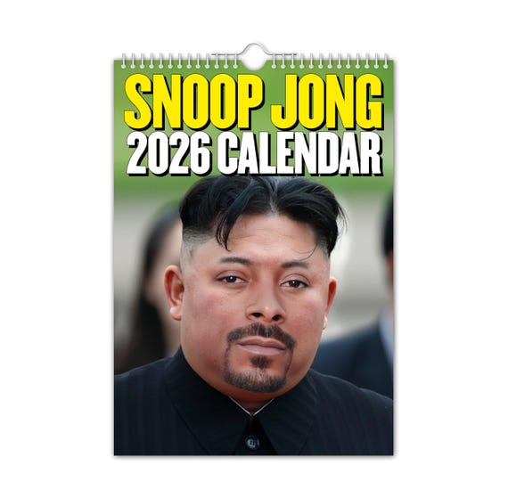 The Calendar King - Kim Jong-Fun - 2026 Wall Calendar - Funny/Quirky - View #12