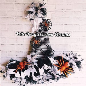 Witch Hat Wreath, Halloween Wreath, Fall Wreath, Halloween Decor, Front Door Wreath, Deco Mesh Wreath, Fall Decor, Whimsical Wreath