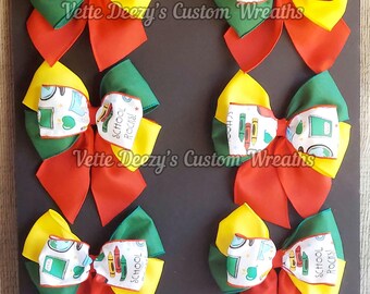 Back to School Bow Set – Teacher Door & Classroom Decor
