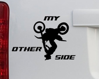 Dirt Bike Rider Motocross flip Enduro Rider Vinyl Sticker