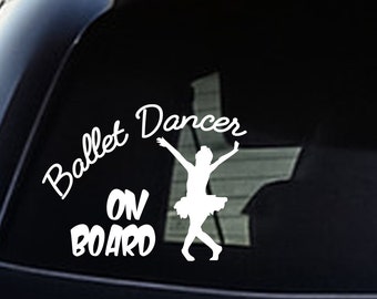 Ballet Dancer Sticker, Ballet Girl On Board Decal