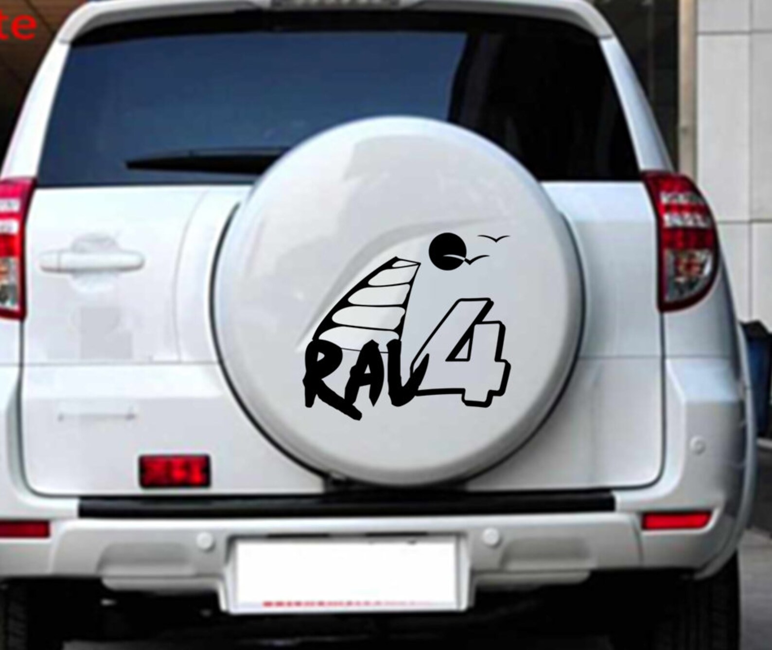 Rav4 Toyota Spare Tire Cover Sticker Vinyl Decal Etsy
