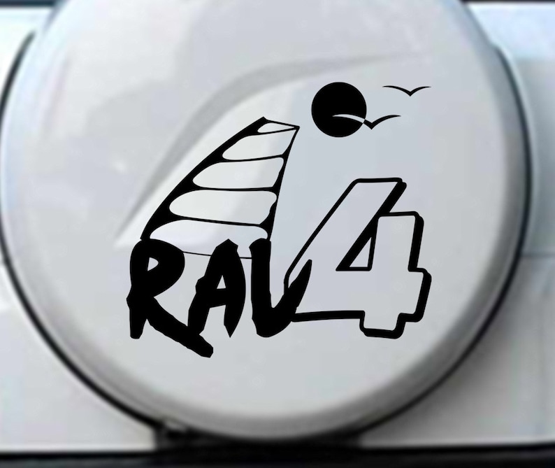 Rav4 Toyota Spare Tire Cover Sticker Vinyl Decal Etsy