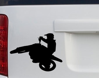 Supercross Jump Vinyl Decal: Motocross Dirtbike Sticker