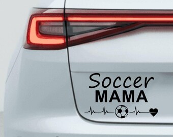 Soccer Mama Vinyl Decal | Waterproof Car Bumper Sticker