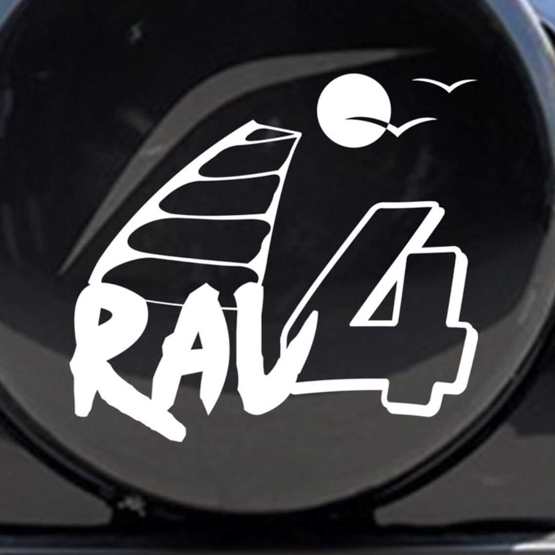 Rav4 Toyota Spare Tire Cover Sticker Vinyl Decal Etsy