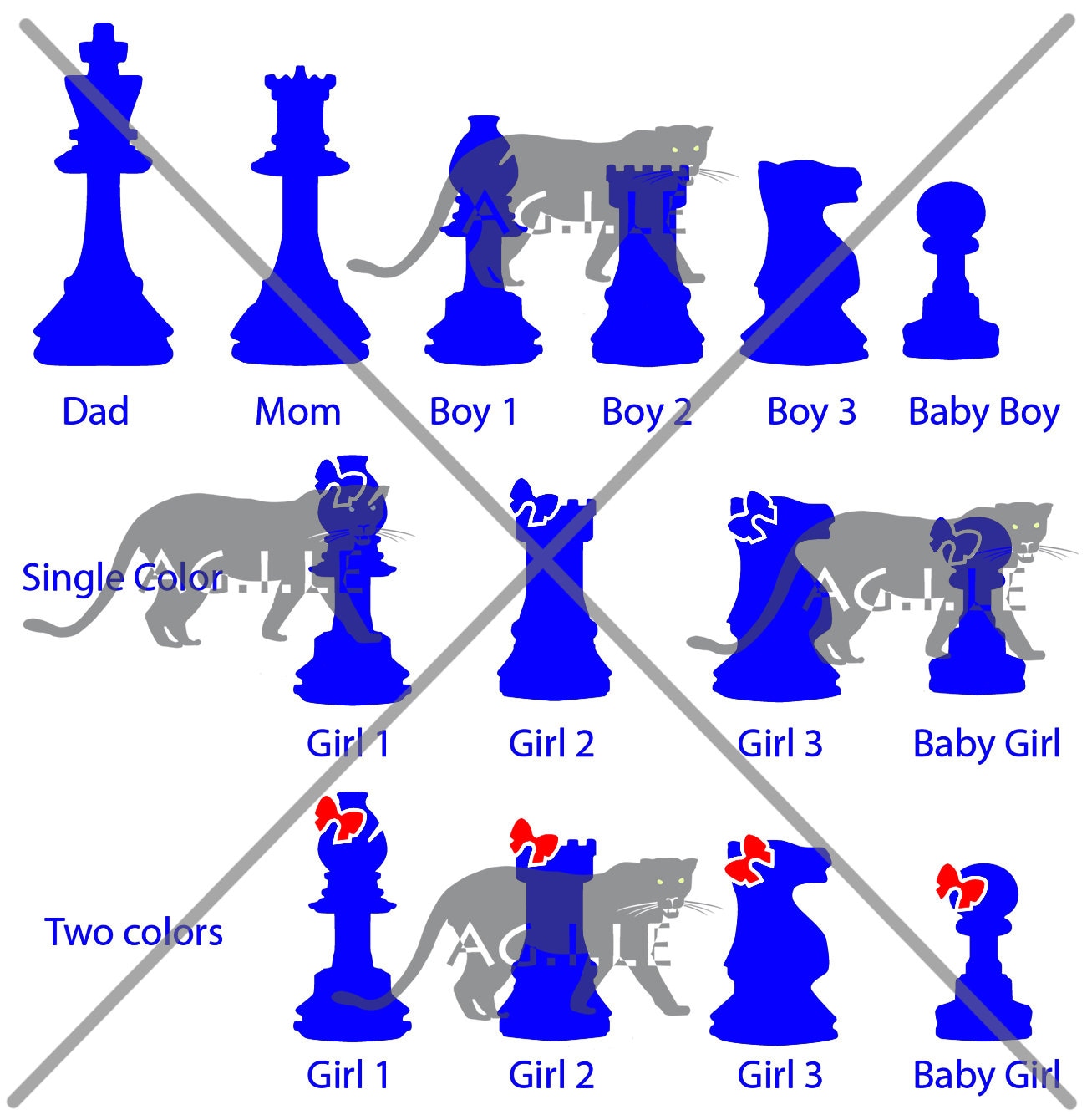 Chess Car Sticker Chess Family Car Decal: Vinyl Sticker for Car, Laptop, Wall - Etsy