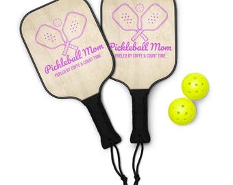 Personalized Pickleball Mom Paddle Set – Funny Design, Gift for Wife