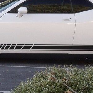Side Racing Stripes: Car Livery Decal Stickers