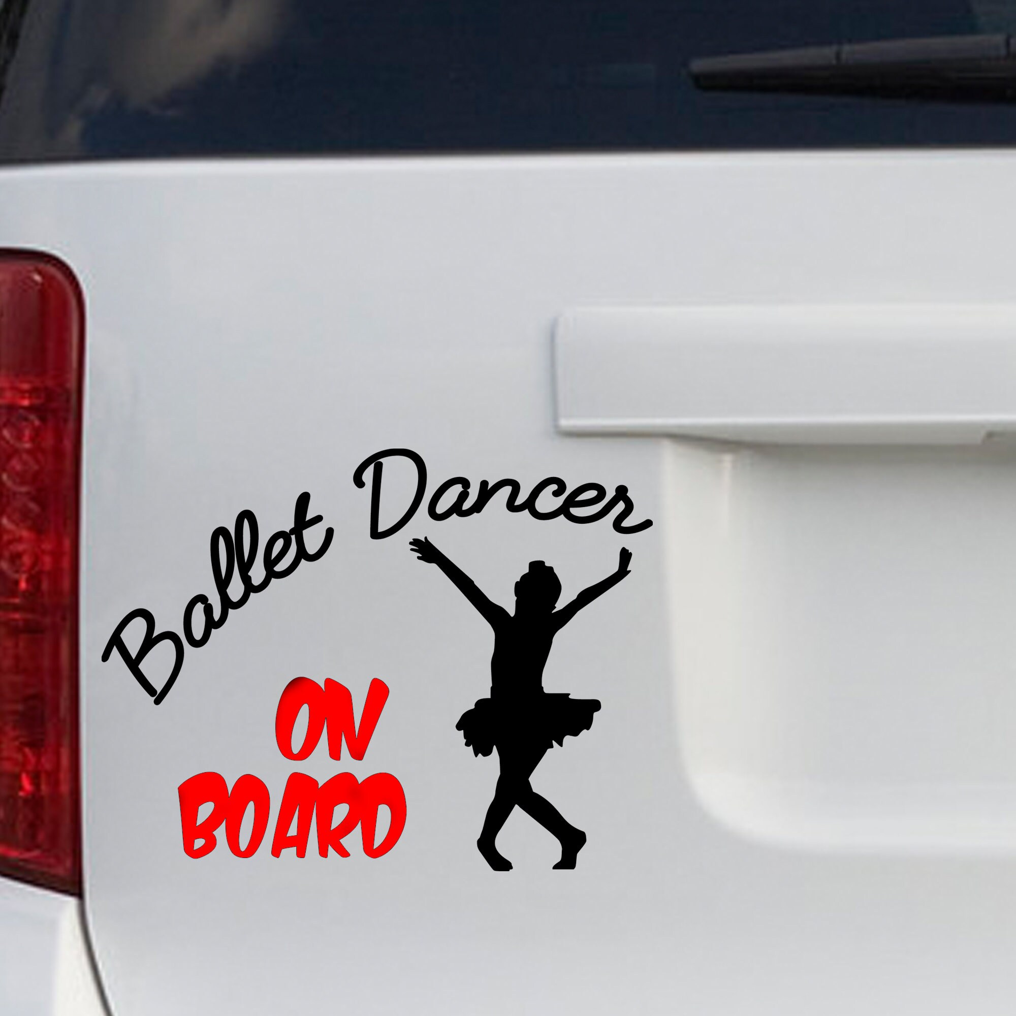 Ballet Dancer Sticker, Ballet Girl on Board Decal - Etsy