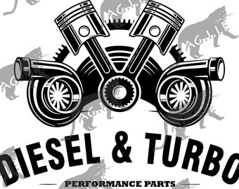 Diesel & Turbo Performance Parts Sticker