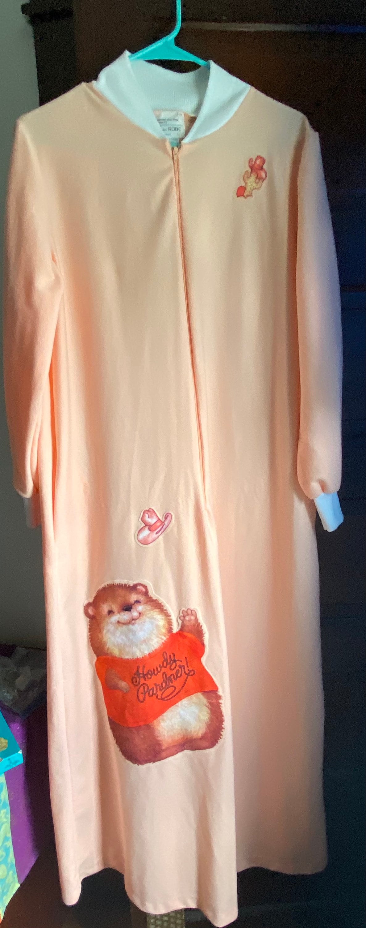 NWOT Jcpenney Juniors Zipup Robe With Cuddly Critter Howdy Etsy UK