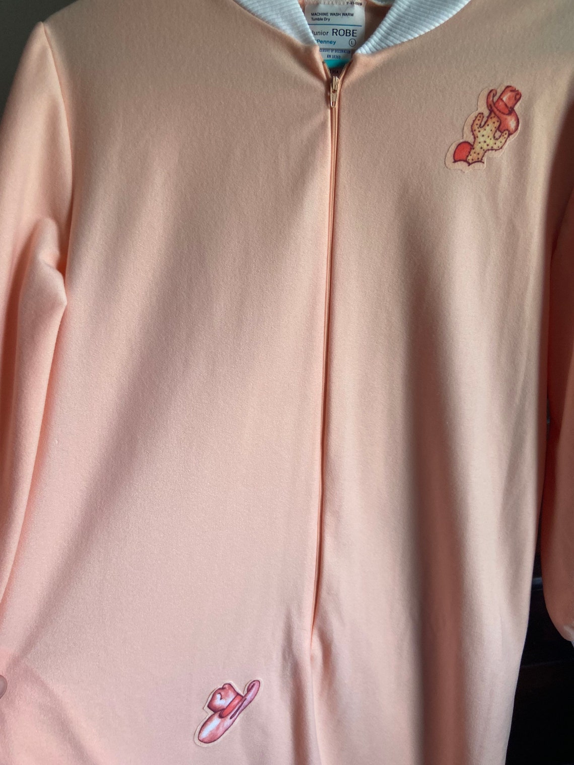 NWOT Jcpenney Juniors Zipup Robe With Cuddly Critter Howdy Etsy