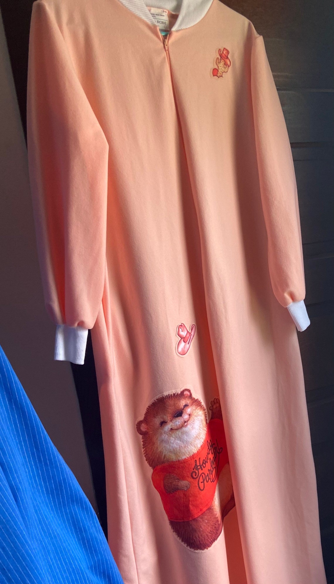 NWOT Jcpenney Juniors Zipup Robe With Cuddly Critter Howdy Etsy