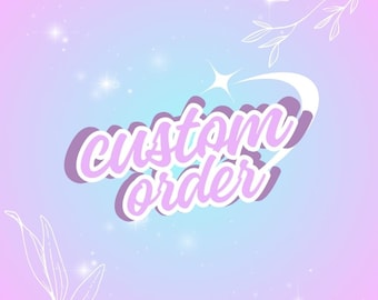 カスタムオーダーを開始する ~ **このリストを購入しないでください**