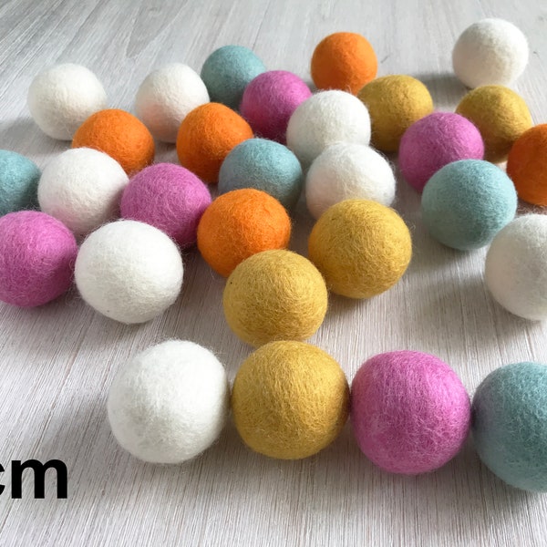 Filz Pom-Poms 4cm | Filz Pom Pom Kugeln | 4cm Filz Pom-Poms Verschiedene Farben | Filz Pom-Poms Bulk 4cm | Filz Pom-Poms Wholesale | Pom Pom Filz Pom-Pom-Poms Mixed