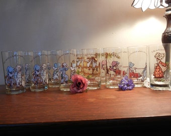 Vintage Holly Hobby Drinking Glasses by American Greetings