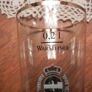 Vintage Bar Glassware: Guiness Mug, Warsteiner Tulip Glass, Crown Royale Whiskey Glass, Top Gun Whisky Glass, Harp Irish Beer Mug image 14