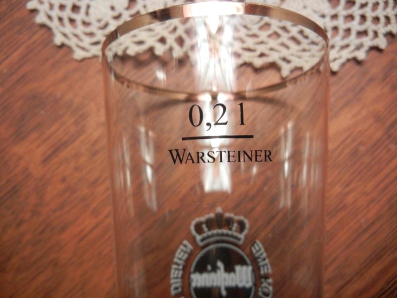 Vintage Bar Glassware: Guiness Mug, Warsteiner Tulip Glass, Crown Royale Whiskey Glass, Top Gun Whisky Glass, Harp Irish Beer Mug image 14