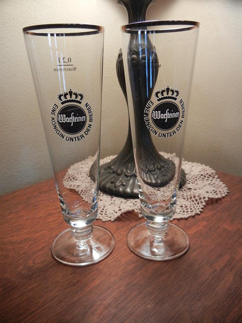 Vintage Bar Glassware: Guiness Mug, Warsteiner Tulip Glass, Crown Royale Whiskey Glass, Top Gun Whisky Glass, Harp Irish Beer Mug image 9