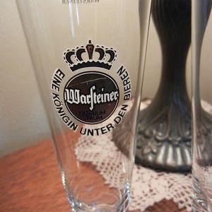 Vintage Bar Glassware: Guiness Mug, Warsteiner Tulip Glass, Crown Royale Whiskey Glass, Top Gun Whisky Glass, Harp Irish Beer Mug image 12