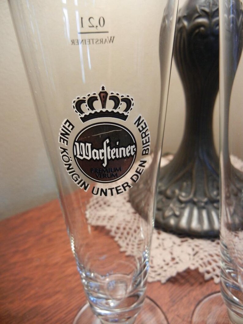 Vintage Bar Glassware: Guiness Mug, Warsteiner Tulip Glass, Crown Royale Whiskey Glass, Top Gun Whisky Glass, Harp Irish Beer Mug image 12
