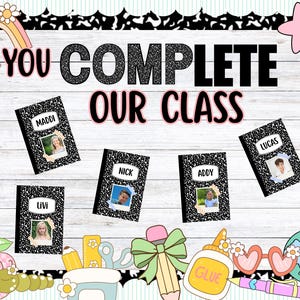 Composition Notebook Classroom Decor - Classroom Bundle - Elementary - Bulletin Board - Alphabet - Colorful - Editable - Composition Book