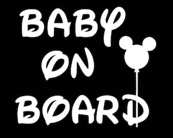 Disney Baby On Board Etsy Disney Baby On Board Etsy