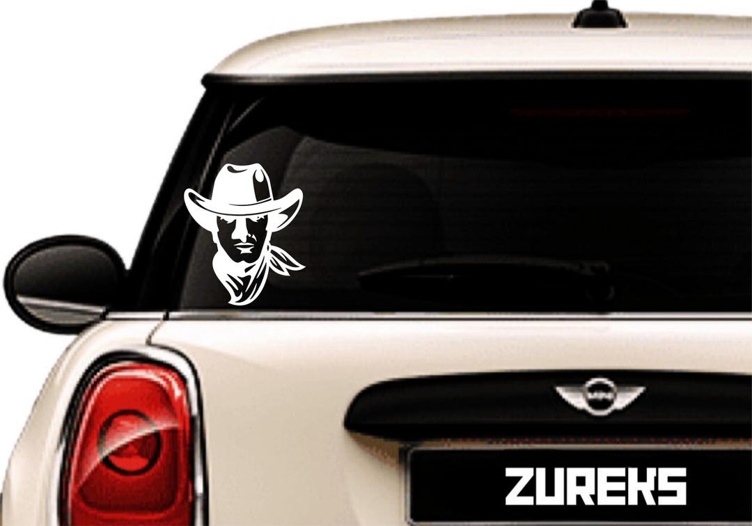 Cowboy Vinyl Decal Sticker for Car Truck - Etsy