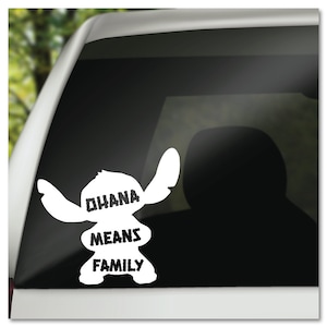 Disney Ohana Means Family vinyl decal sticker for car laptop