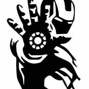 Iron Man Logo Sticker Decal – Vinyl Comic Book Marvel Avengers – Choose Size 5 To 18 Inches