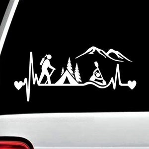 Hiker Girl vinyl decal sticker