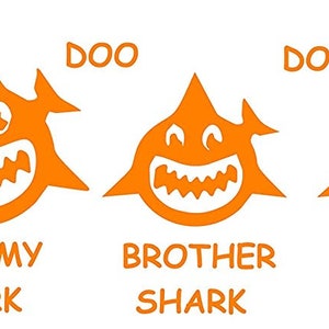 Baby shark doo doo vinyl decal stickers for car laptop walls