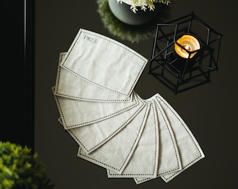10 Pack Reusable PM2.5 Activated Carbon Mask Filter Inserts For Cloth Face Masks by BearEssentyals