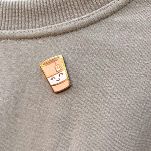 Rose Gold Tea Enamel Pin | Kawaii | Gift