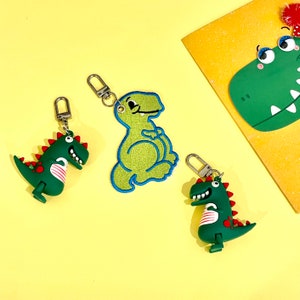 Bag Charm, Dinosaurs, Dino Charm, Dinosaur Charm, Bag Accessories, Patch, Handbag Charm, Zipper Pull, Keyring, Cute Keychain, Dino Lover