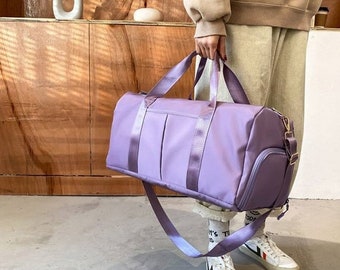 Personalized Polyester Duffle Bag: Monogrammed Weekender, Gym Bag