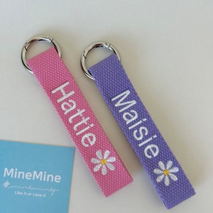 Personalisierter Namensanhänger, O Ring, Schlüsselanhänger, Taschenanhänger, Taschenaccessoire, Geschenkidee, personalisiertes Geschenk, ID Tag, Lunchbox, Schule