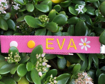 Personalized Name Tag, Custom Key chain, Bag Name Tag, Kids Accessory, Gift idea, Lunchbox Tag, Personalized Gift, Embroidered, ID Tags