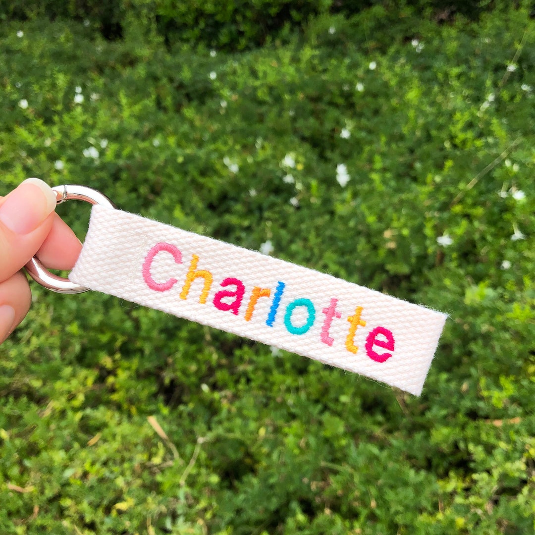 Multicolor Cute Name Tag, Personalized Name Tag, Custom Key Chain, Bag