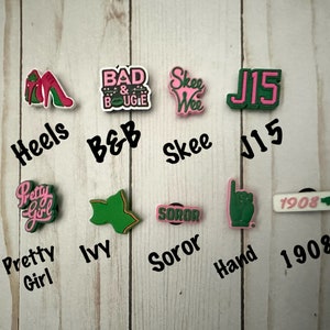 Shoe Charms / shoe accessories / HBCU Charm / College Charm / Sorority/ AKA