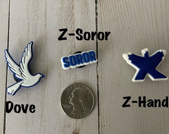 Shoe Charms / shoe accessories / HBCU Charm / College Charm / Sorority/ ZPB
