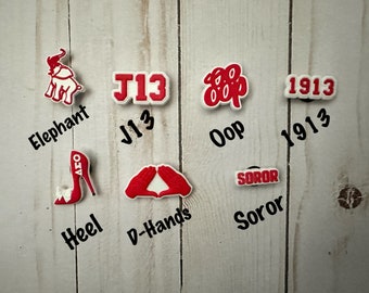 Shoe Charms / shoe accessories / HBCU Charm / College Charm / Sorority/ DST