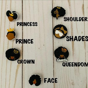 African American Face Shoe Charms / shoe accessories / Shoe Charms